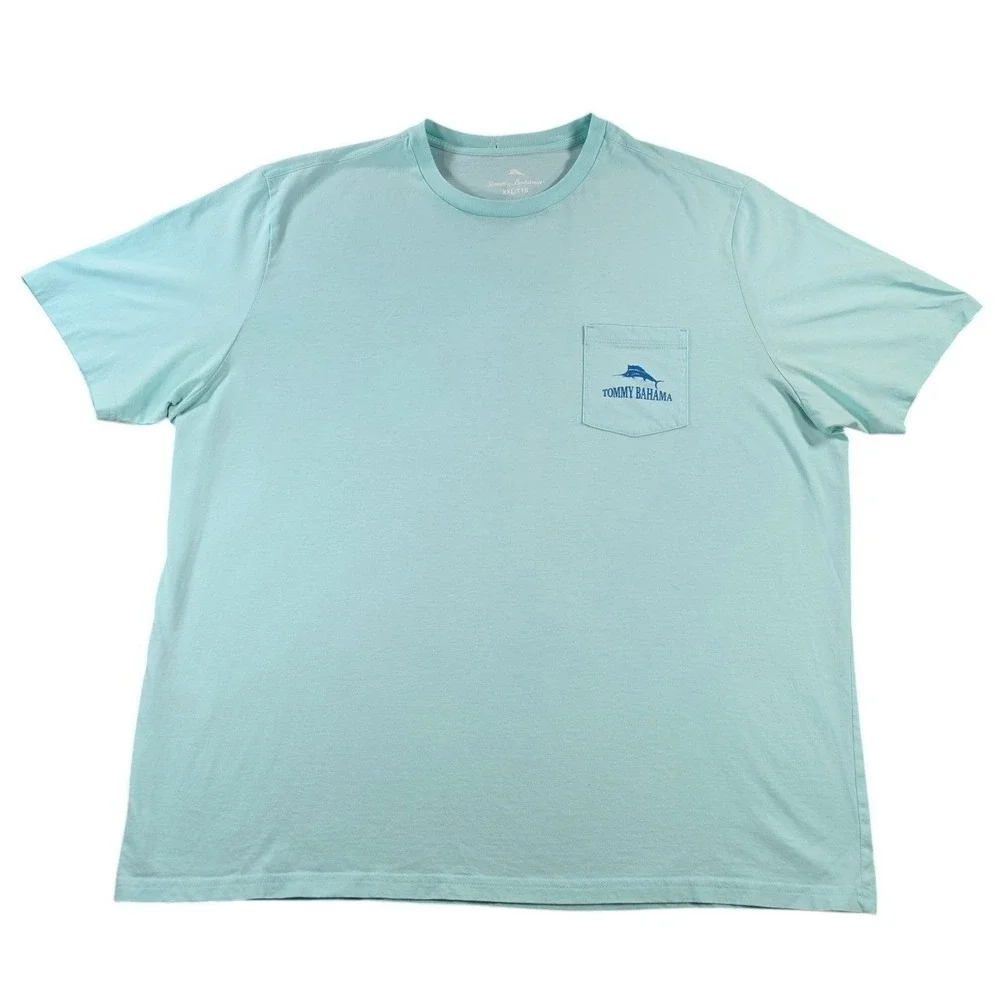 Tommy Bahama Collecting Sand Dollars Graphic Tee Mens XXL Beach Casino Shirt